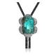 Flower .925 Sterling Silver Handmade Navajo Native American Natural Turquoise Bolo Tie 34259 Flower .925 Sterling Silver Handmade Navajo Native American Natural Turquoise Bolo Tie 34259