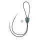 Arrowhead, Feather Handmade Certified Authentic Navajo .925 Sterling Silver Native American Natural Turquoise Bolo Tie 34277