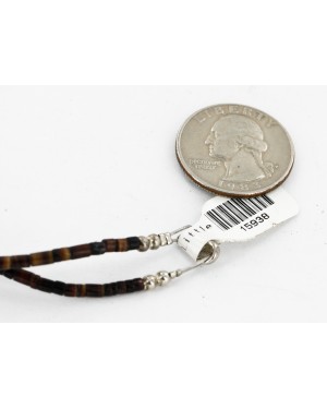 Large .925 Sterling Silver Handmade Certified Authentic Navajo Coral Native American Necklace 24349-15938