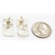 Handmade Certified Authentic Navajo .925 Sterling Silver Stud Native American Earrings 24374