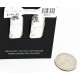 Handmade Certified Authentic Navajo .925 Sterling Silver Stud Native American Earrings 24374