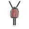 Flower .925 Sterling Silver Handmade Navajo Native American Rhodochrosite Bolo Tie 34296