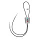 Feather .925 Sterling Silver Certified Authentic Handmade Navajo Native American Natural Turquoise Bolo Tie 34302