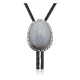 Handmade Navajo .925 Sterling Silver Native American Agate Bolo Tie 34305 Handmade Navajo .925 Sterling Silver Native American Agate Bolo Tie 34305