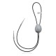 Handmade Certified Authentic Navajo .925 Sterling Silver Native American Agate Bolo Tie 34305