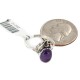 Handmade Certified Authentic Navajo .925 Sterling Silver Natural Amethyst Native American Ring 26212-3