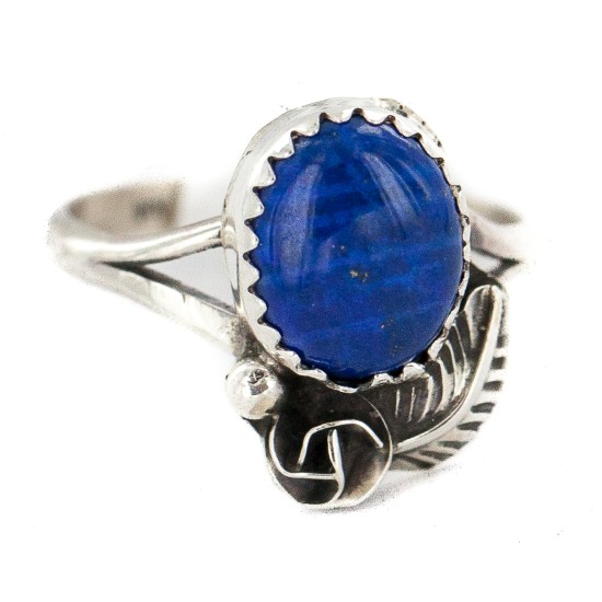 Handmade Certified Authentic Navajo .925 Sterling Silver Natural Lapis Lazuli Native American Ring 26212-1 Handmade Certified Authentic Navajo .925 Sterling Silver Natural Lapis Lazuli Native American Ring 26212-1