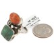 Handmade Certified Authentic Navajo .925 Sterling Silver Natural Turquoise Spiny Oyster Native American Ring 18298