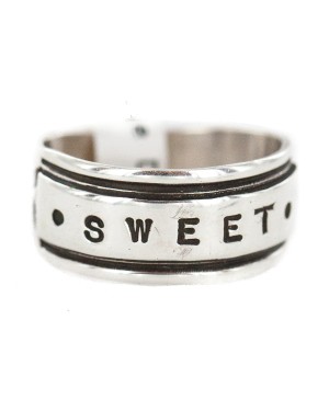 .925 Sterling Silver Certified Authentic Hopi Sweet Native American Ring 18308-2