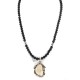 .925 Sterling Silver Certified Authentic Navajo Natural White Buffalo Black Onyx Native American Necklace 18301-15786 .925 Sterling Silver Certified Authentic Navajo Natural White Buffalo Black Onyx Native American Necklace 18301-15786
