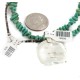 .925 Sterling Silver Certified Authentic Navajo Natural Turquoise Native American Necklace 18300-1570 .925 Sterling Silver Certified Authentic Navajo Natural Turquoise Native American Necklace 18300-1570