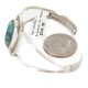 Certified Authentic .925 Sterling Silver Navajo Handmade Natural Turquoise Native American Cuff Bracelet 1307