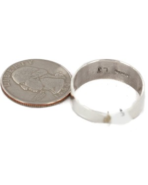 .925 Sterling Silver Certified Authentic Hopi Story Teller Native American Ring Size 13 18306-1