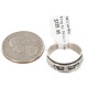 .925 Sterling Silver Certified Authentic Hopi Native American Ring Size 7 1/2 18309