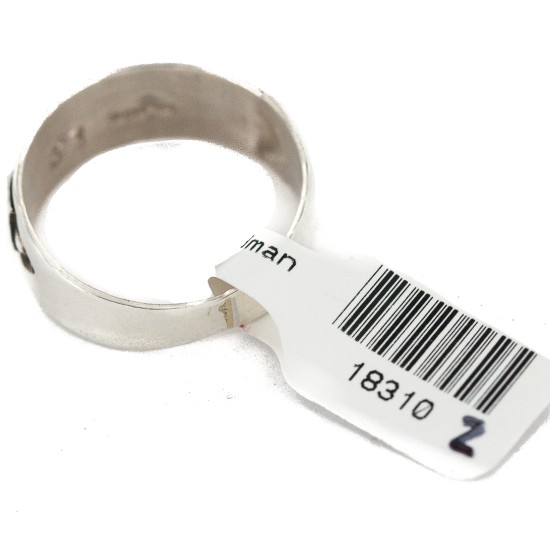.925 Sterling Silver Certified Authentic Hopi Native American Ring Size 10 18310-2 .925 Sterling Silver Certified Authentic Hopi Native American Ring Size 10 18310-2