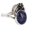 Handmade Navajo .925 Sterling Silver Natural Lapis Native American Ring 26212-2 Handmade Navajo .925 Sterling Silver Natural Lapis Native American Ring 26212-2