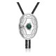 Sun .925 Sterling Silver Certified Authentic Handmade Navajo Native American Natural Turquoise Oval Bolo Tie 34309 Sun .925 Sterling Silver Certified Authentic Handmade Navajo Native American Natural Turquoise Oval Bolo Tie 34309