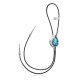 Feather .925 Sterling Silver Certified Authentic Handmade Navajo Native American Natural Turquoise Bolo Tie 34311 Feather .925 Sterling Silver Certified Authentic Handmade Navajo Native American Natural Turquoise Bolo Tie 34311