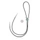 Butterfly .925 Sterling Silver Certified Authentic Handmade Navajo Native American Natural Turquoise Bolo Tie 34317