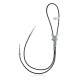 Butterfly .925 Sterling Silver Certified Authentic Handmade Navajo Native American Natural Turquoise Bolo Tie 34317