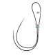 Butterfly .925 Sterling Silver Certified Authentic Handmade Navajo Native American Natural Turquoise Bolo Tie 34317