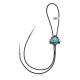 Feather .925 Sterling Silver Certified Authentic Handmade Navajo Native American Natural Turquoise Coral Black Onyx Bolo Tie 34320