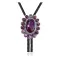 Flower .925 Sterling Silver Handmade Navajo Native American Spiny Oyster Bolo Tie 34323