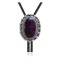 Swirl .925 Sterling Silver Certified Authentic Handmade Navajo Native American Spiny Oyster Bolo Tie 34327