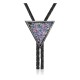 Arrowhead .925 Sterling Silver Certified Authentic Handmade Navajo Native American Chip Inlay Opal Bolo Tie 34329