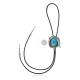 Flower Feather .925 Sterling Silver Handmade Navajo Native American Natural Turquoise Bolo Tie 34332 Flower Feather .925 Sterling Silver Handmade Navajo Native American Natural Turquoise Bolo Tie 34332