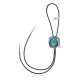 Flower Feather .925 Sterling Silver Handmade Navajo Native American Natural Turquoise Bolo Tie 34332 Flower Feather .925 Sterling Silver Handmade Navajo Native American Natural Turquoise Bolo Tie 34332