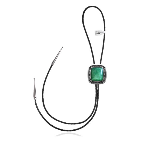 Sun .925 Sterling Silver Certified Authentic Handmade Navajo Native American Natural Turquoise Bolo Tie 34336 Sun .925 Sterling Silver Certified Authentic Handmade Navajo Native American Natural Turquoise Bolo Tie 34336