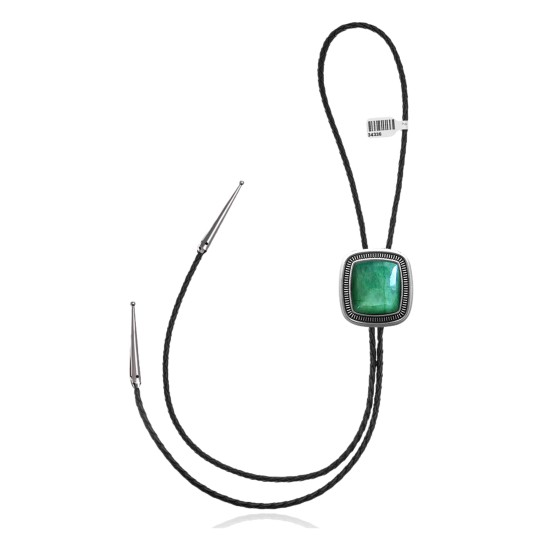 Sun .925 Sterling Silver Certified Authentic Handmade Navajo Native American Natural Turquoise Bolo Tie 34336 Sun .925 Sterling Silver Certified Authentic Handmade Navajo Native American Natural Turquoise Bolo Tie 34336