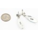 Certified Authentic Eagle Handmade Navajo .925 Sterling Silver Dangle Native American Earrings Natural Turquoise 27173