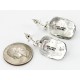 Certified Authentic Handmade Navajo .925 Sterling Silver Dangle Native American Earrings Natural Turquoise 27167-3