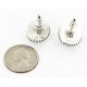 Certified Authentic Handmade Navajo .925 Sterling Silver Stud Native American Earrings Natural Turquoise 27167-6