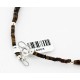 Certified Authentic Navajo .925 Sterling Silver Graduated Heishi and Turquoise Native American Necklace 16063
