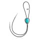 Swirl .925 Sterling Silver Certified Authentic Handmade Navajo Native American Natural Turquoise Bolo Tie 34338 Swirl .925 Sterling Silver Certified Authentic Handmade Navajo Native American Natural Turquoise Bolo Tie 34338