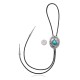 Leaf .925 Sterling Silver Certified Authentic Handmade Navajo Native American Natural Turquoise Bolo Tie 34339 Leaf .925 Sterling Silver Certified Authentic Handmade Navajo Native American Natural Turquoise Bolo Tie 34339