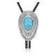 Sun .925 Sterling Silver Certified Authentic Handmade Navajo Native American Natural Turquoise Bolo Tie 34341 Sun .925 Sterling Silver Certified Authentic Handmade Navajo Native American Natural Turquoise Bolo Tie 34341