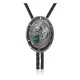 Leaf .925 Sterling Silver Handmade Navajo Native American Natural Turquoise Bolo Tie 34342 Leaf .925 Sterling Silver Handmade Navajo Native American Natural Turquoise Bolo Tie 34342