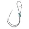 Handmade Navajo .925 Sterling Silver Native American Natural Turquoise Bolo Tie 34347 Handmade Navajo .925 Sterling Silver Native American Natural Turquoise Bolo Tie 34347