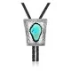 Wave .925 Sterling Silver Handmade Navajo Native American Natural Turquoise Bolo Tie 34350 Wave .925 Sterling Silver Handmade Navajo Native American Natural Turquoise Bolo Tie 34350
