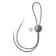 Leaf .925 Sterling Silver Handmade Navajo Native American Natural Turquoise Coral Bolo Tie 34351