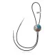 Leaf .925 Sterling Silver Handmade Navajo Native American Natural Turquoise Coral Bolo Tie 34351