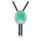 Swirl .925 Sterling Silver Handmade Navajo Native American Natural Turquoise Bolo Tie 34352 Swirl .925 Sterling Silver Handmade Navajo Native American Natural Turquoise Bolo Tie 34352