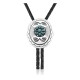 Sun .925 Sterling Silver Certified Authentic Handmade Navajo Native American Natural Turquoise Bolo Tie 34367 Sun .925 Sterling Silver Certified Authentic Handmade Navajo Native American Natural Turquoise Bolo Tie 34367