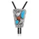Leaf .925 Sterling Silver Certified Authentic Handmade Navajo Native American Natural Turquoise Coral Bolo Tie 34294 Leaf .925 Sterling Silver Certified Authentic Handmade Navajo Native American Natural Turquoise Coral Bolo Tie 34294