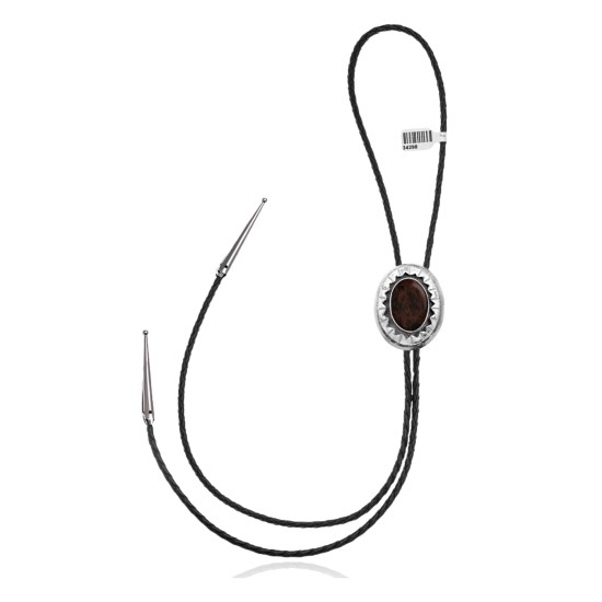 Sun .925 Sterling Silver Certified Authentic Handmade Navajo Native American Agate Bolo Tie 34298 Sun .925 Sterling Silver Certified Authentic Handmade Navajo Native American Agate Bolo Tie 34298