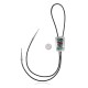 Wave .925 Sterling Silver Certified Authentic Handmade Navajo Native American Natural Turquoise Coral Bolo Tie 34299